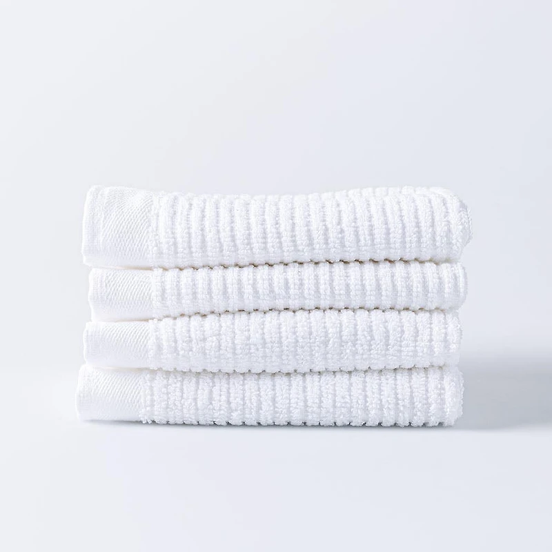 Harman Goods & Textiles Bar Mop Dish Cloth - Set of 4 (White)