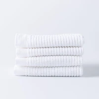 Harman Goods & Textiles Bar Mop Dish Cloth - Set of 4 (White)