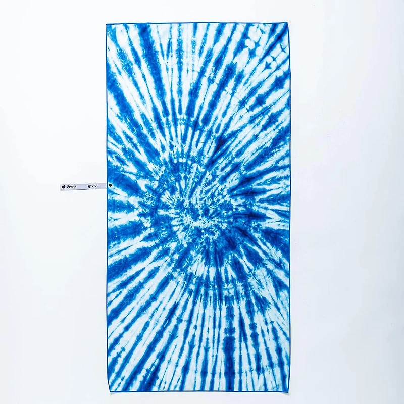 Waci Fast Drying 'Tie Dye' Microfiber Beach Towel (Blue/White)