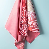 Waci Fast Drying 'Mandala Stripe' Microfiber Beach Towel (MultiColour)