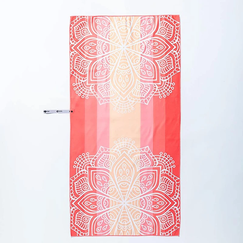 Waci Fast Drying 'Mandala Stripe' Microfiber Beach Towel (MultiColour)