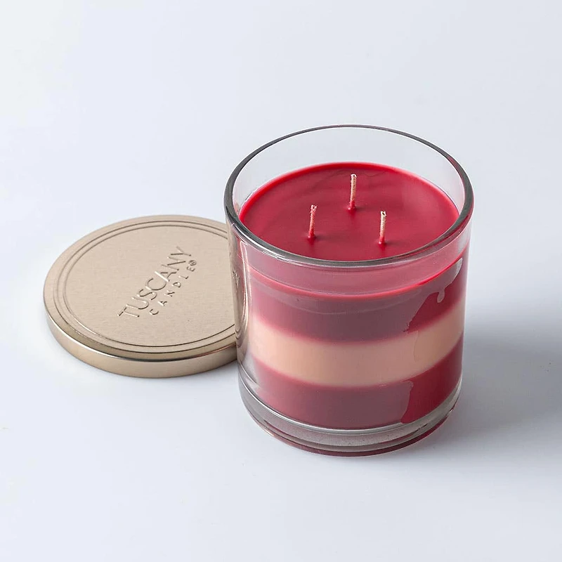 Empire Tuscany 3-Wick 'Fire Amber & Saffron' Glass Jar Candle