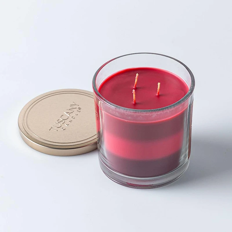 Empire Tuscany 3-Wick 'Cranberry Shortbread' Glass Jar Candle