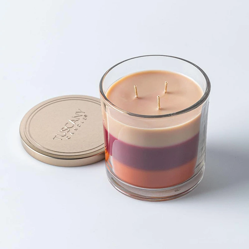 Empire Tuscany 3-Wick 'Cinnamon Spiced Cafe' Glass Jar Candle