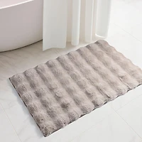 Harman Sculpted Fur Polyester Bathmat (Taupe