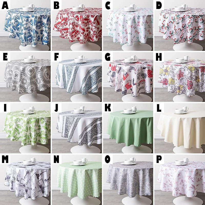 Myles Promo Polyester Tablecloth 60" Round (Asstd.)