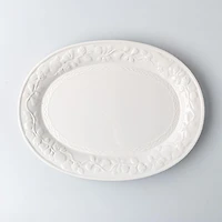 Gibson Home Fruitful Durastone Serving Platter 19" Oval (White)