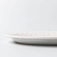 Gibson Home Fruitful Durastone Serving Platter 19" Oval (White)
