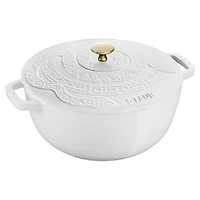 Staub France 'Year of The Snake' Cast Iron Round Cocotte (White)