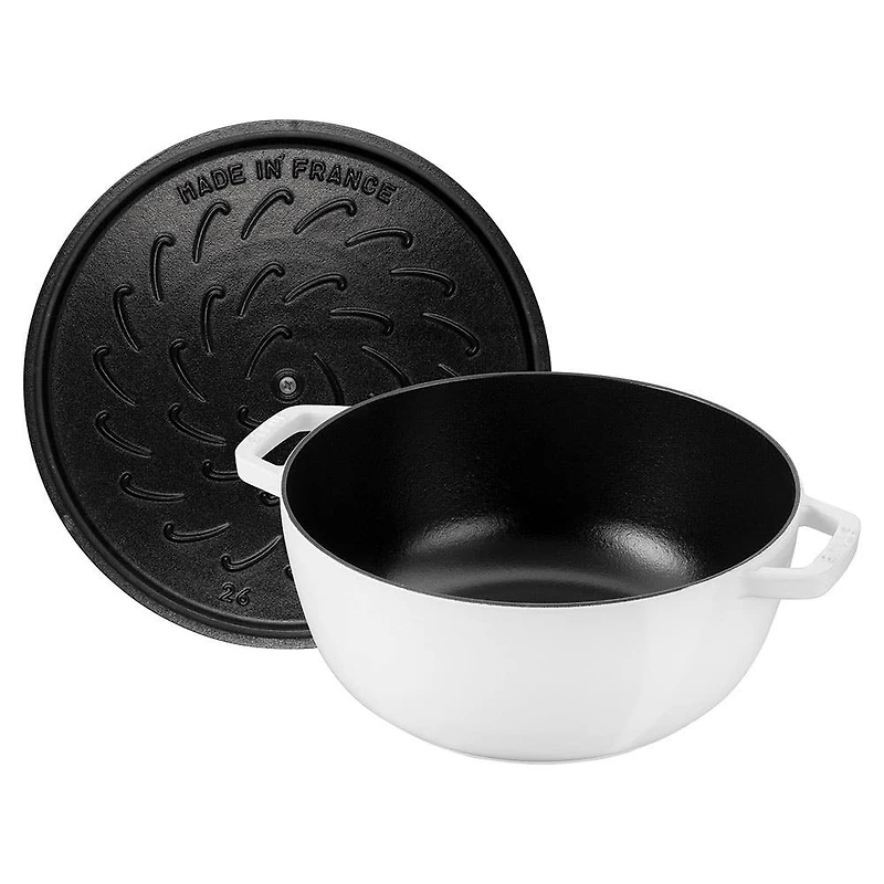 Staub France 'Year of The Snake' Cast Iron Round Cocotte (White)