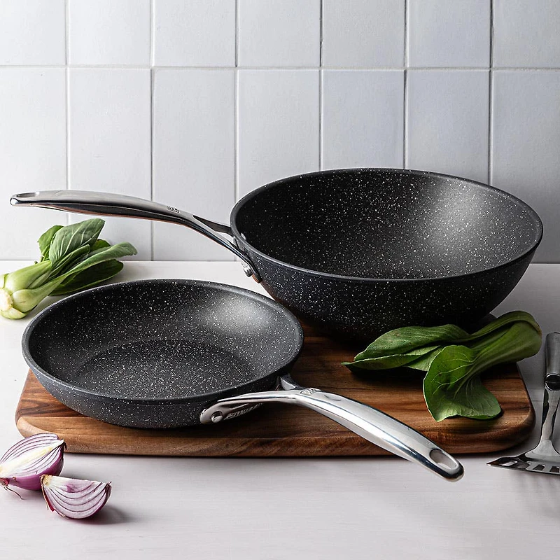 Zwilling Constellation Non-Stick Frypan-Wok Combo - Set of 2 (Black)