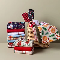 Harman Christmas 'Mulled Wine' Cotton Kitchen Towel - Set of 3