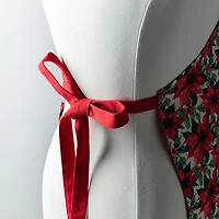 Harman Christmas 'Shimmer Poinsettia' Cotton Apron