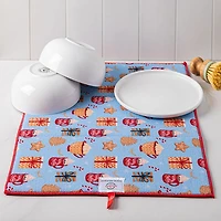 Harman Christmas 'Christmas Cookie' Microfibre Dish Drying Mat