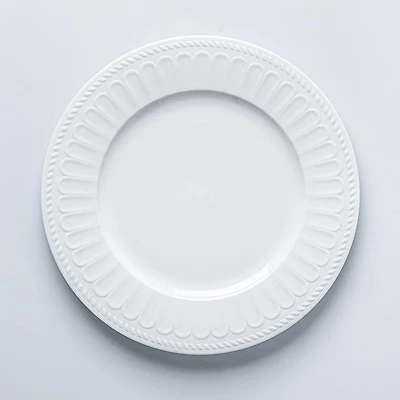 A La Carte 'Petal' Open Stock Dinner Plate 27cm (White)