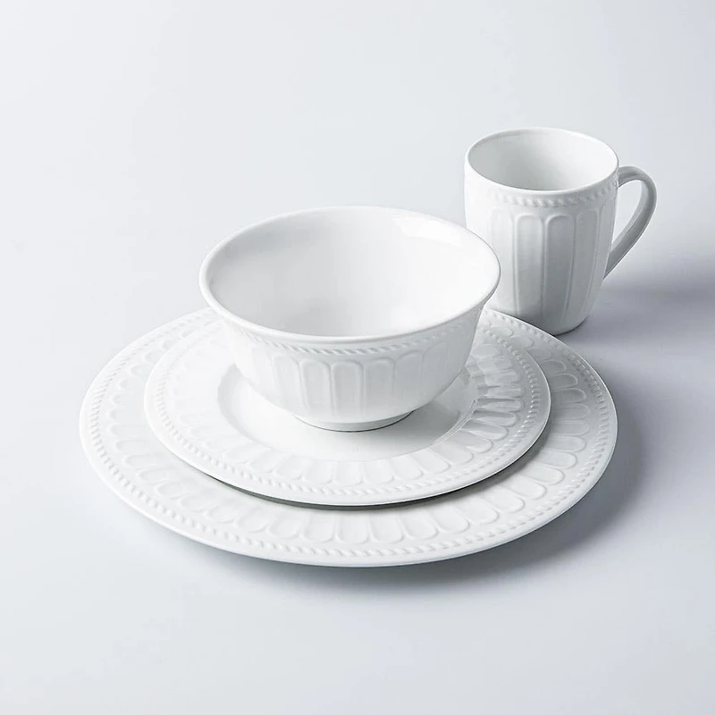 A La Carte 'Petal' Open Stock Bowl (White)