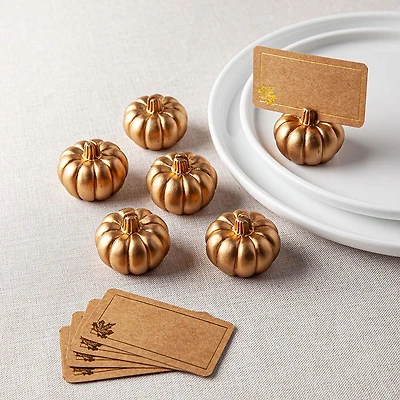 Harman Pumpkin Place Card Holder - Set of 6 (Gold)