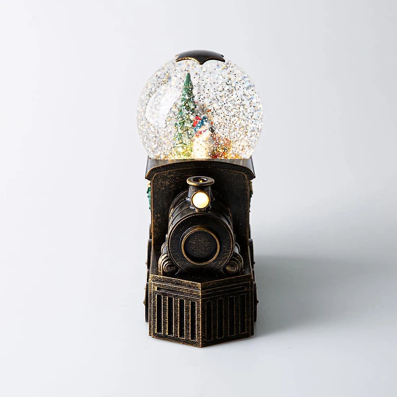 KSP Christmas Wonder 'Train' LED Snowglobe (Antique Gold)