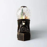 KSP Christmas Wonder 'Train' LED Snowglobe (Antique Gold)