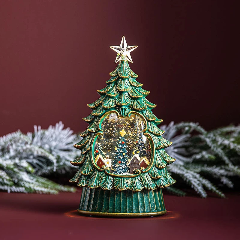 KSP Christmas Wonder 'Tree' LED Snowglobe (Green)