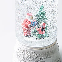 KSP Christmas Wonder 'Santa' LED Snowglobe Lantern (White)