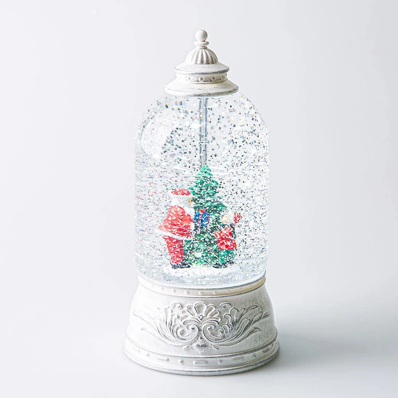 KSP Christmas Wonder 'Santa' LED Snowglobe Lantern (White)