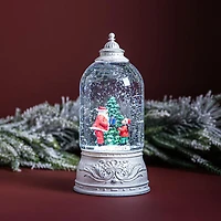 KSP Christmas Wonder 'Santa' LED Snowglobe Lantern (White)