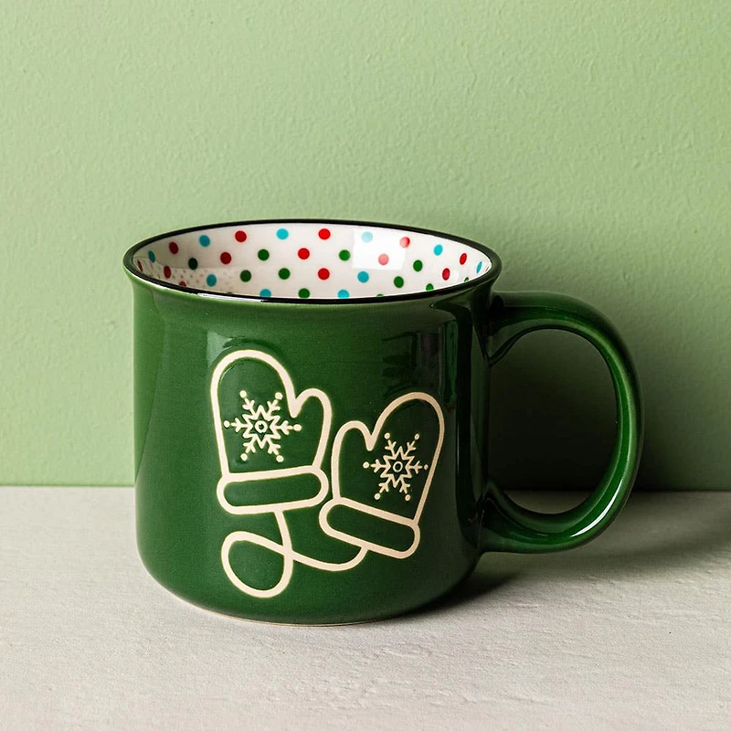 KSP Christmas Elements 'Winter Mitts' Ceramic Mug