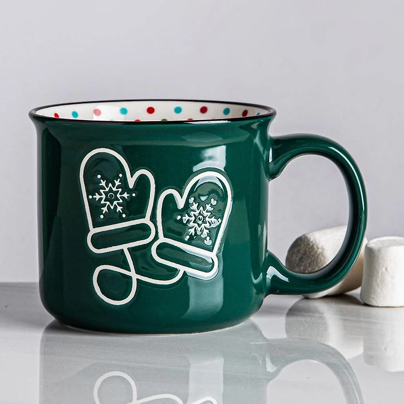 KSP Christmas Elements 'Winter Mitts' Ceramic Mug