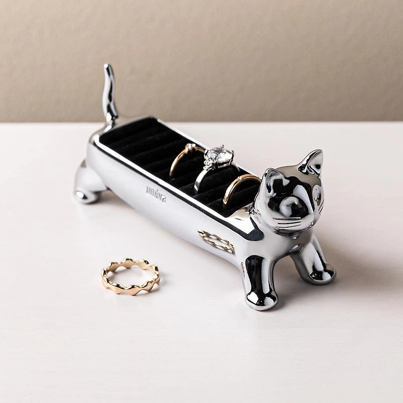 Umbra Ali Cat Ring Holder 4.76 x 1.55 x 2.1" (Chrome)