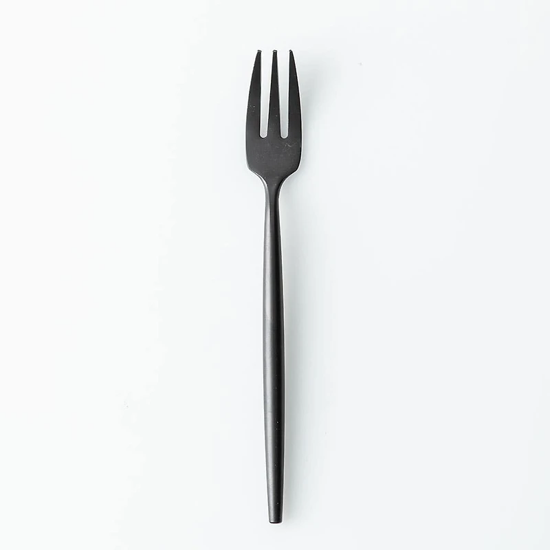 Natural Living Stainless Steel Fork 5" (Black)