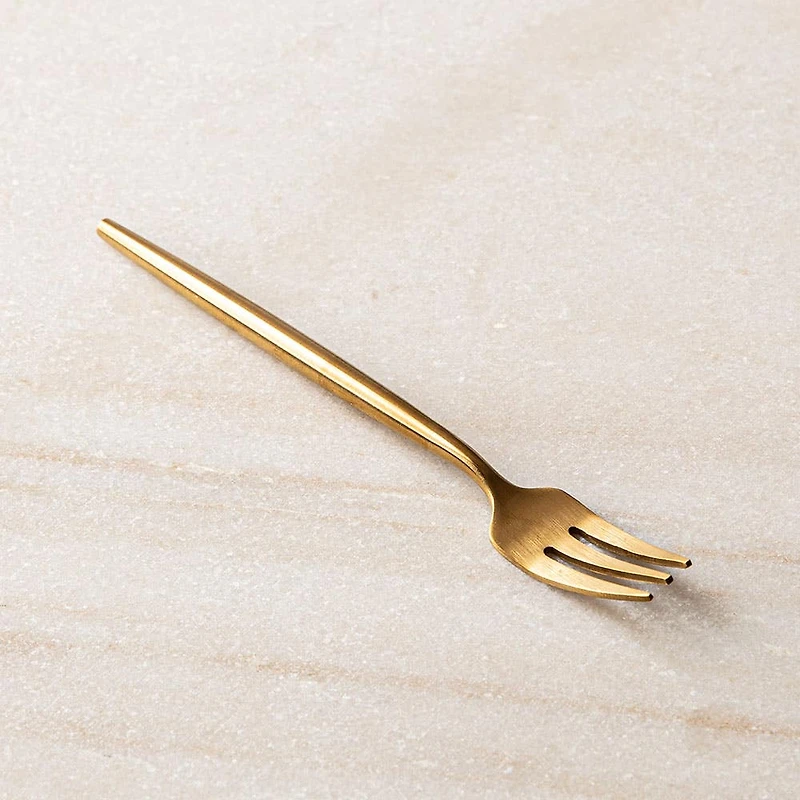 Natural Living Stainless Steel Fork 5" (Gold)