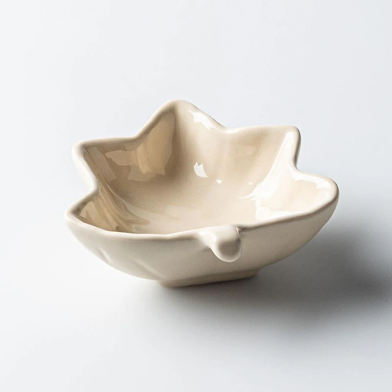 Bia Harvest 'Leaf' Stoneware Dip Bowl (Asstd.)