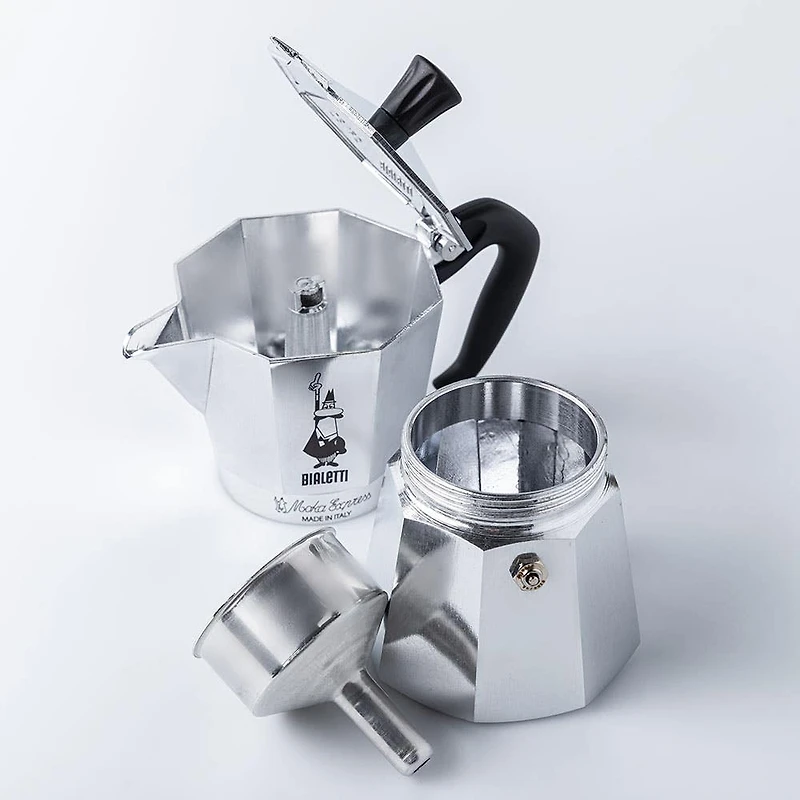 Bialetti Moka Express Stovetop Espresso Maker 6-Cup (Steel)