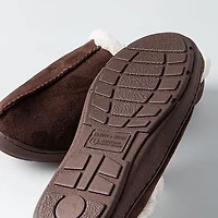 Harman Kodiak 'Faux Suede' Memory Foam Slippers Men (Brown)
