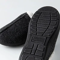 Harman Kodiak 'Faux Suede' Memory Foam Slippers Men (Charcoal)