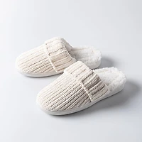Harman Luxury Chenille Memory Foam Slippers Women
