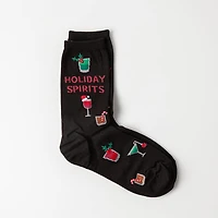 Hotsox Women's 'Holiday Spirit' Crew Socks - 1 Pair
