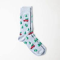 Hotsox Men's 'Christmas Tree Car' Crew Socks - 1 Pair