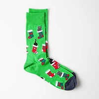 Hotsox Men's 'Christmas Tree' Crew Socks - 1 Pair