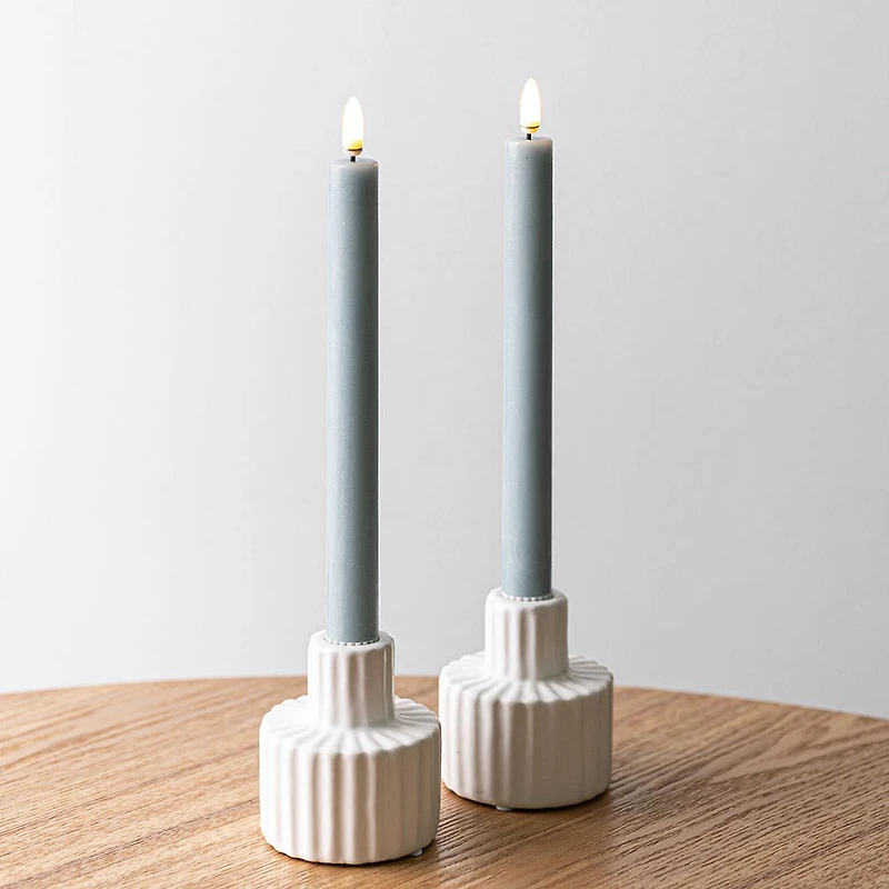 Harman One Touch LED Taper Candle - Set of 2 (Soft Blue)