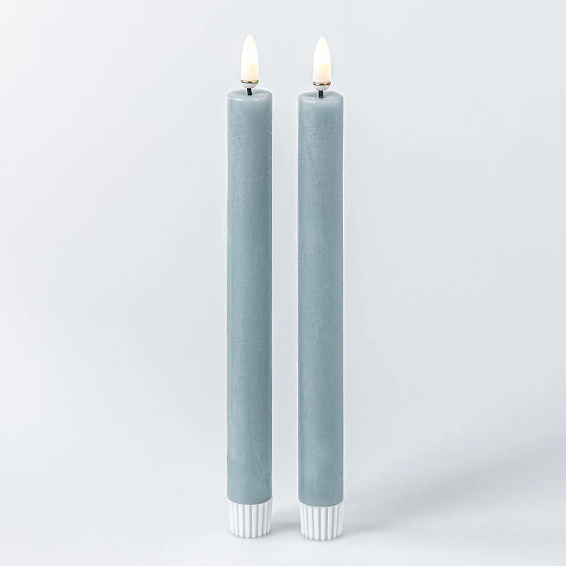 Harman One Touch LED Taper Candle - Set of 2 (Soft Blue)