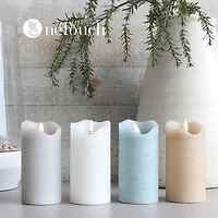 Harman One Touch LED Pillar Candle - Set of 3 (Soft Blue)