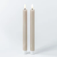 Harman One Touch LED Taper Candle - Set of 2 (Tan)