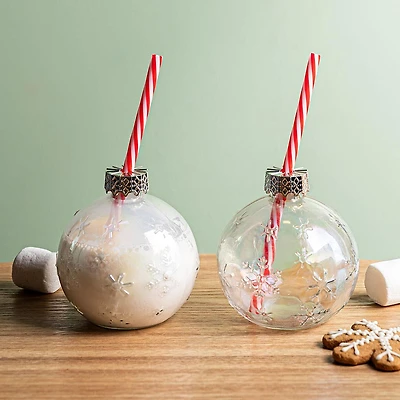 Harman Christmas 'Ornament' Glass Drink Sipper