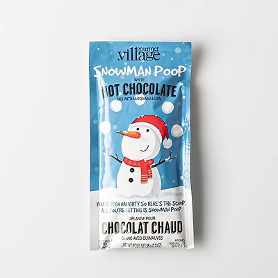 Gourmet Du Village Single Serve 'Snowman Poop White' Hot Chocolate