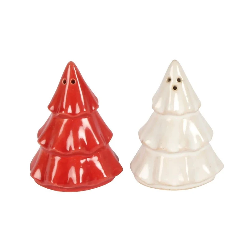 Harman Christmas 'Tree' Salt and Pepper Shaker - Set of 2 (Red/White)