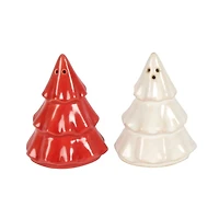 Harman Christmas 'Tree' Salt and Pepper Shaker - Set of 2 (Red/White)