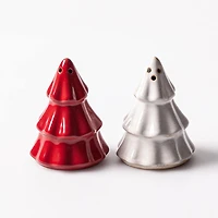 Harman Christmas 'Tree' Salt and Pepper Shaker - Set of 2 (Red/White)