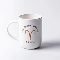 KSP Zodiac 'Aries' Porcelain Mug (White)